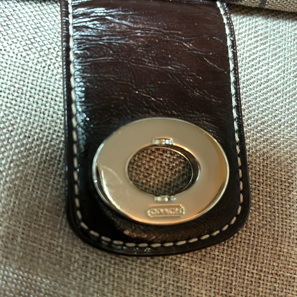 Vintage COACH Signature Slim Envelope Credit Card Wallet Chocolate Brown - Picture 7 of 10